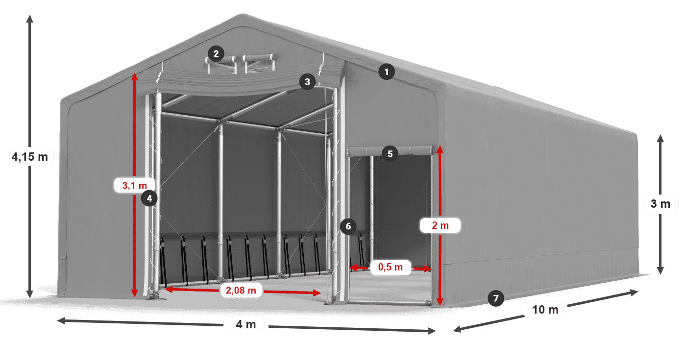 SFR 600 PVC legenda
