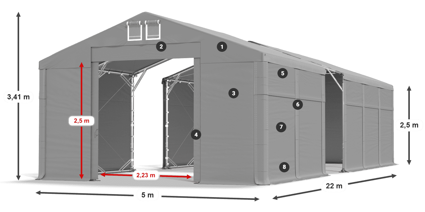 MFR 620 PVC legenda 2,5 m