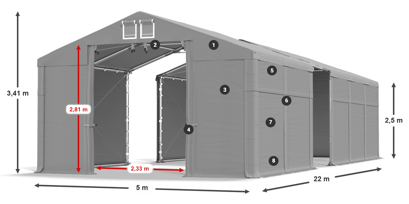 MFR 620 PVC legenda 2,5 m