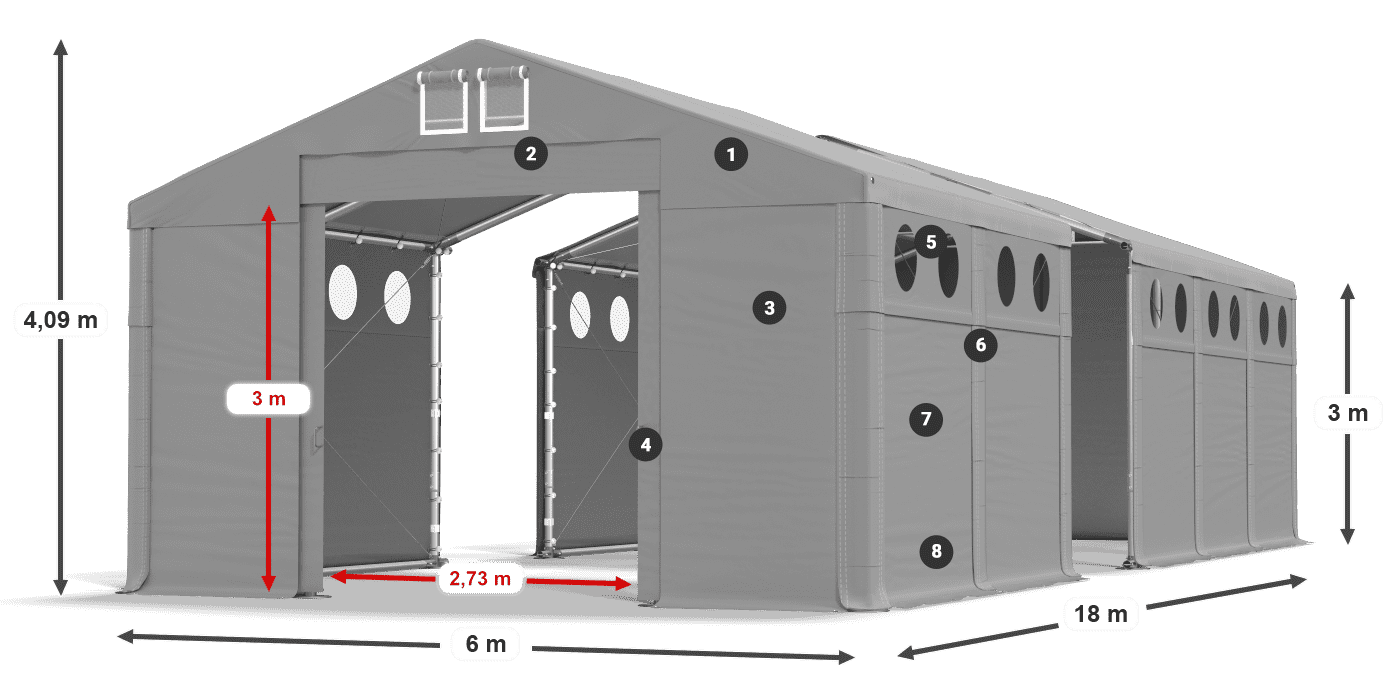 Krov: SD 560 PVC Zidovi: MS O 580 PVC Legenda 3m